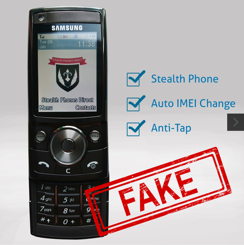 Fake stealth phone