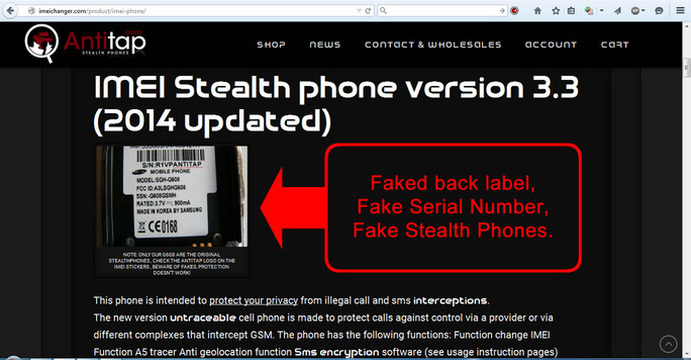 fake stealth phone