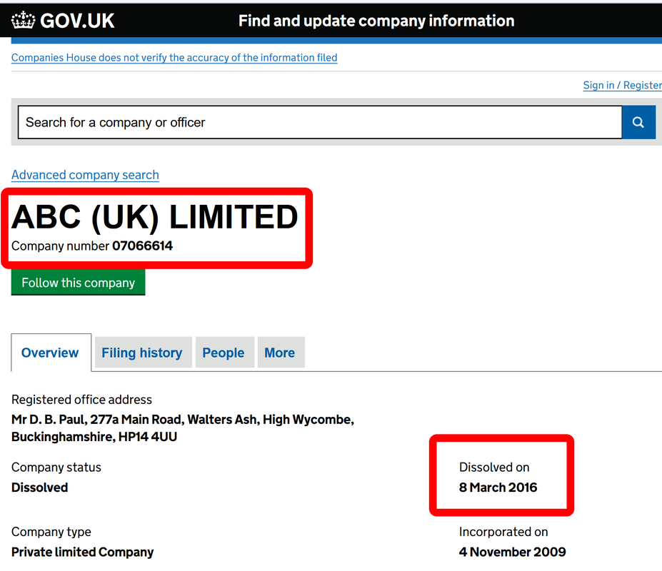 ABC Limited UK fraud